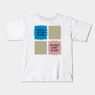 Double Shirt Score - Scrabble Hijinks Tee Kids T-Shirt